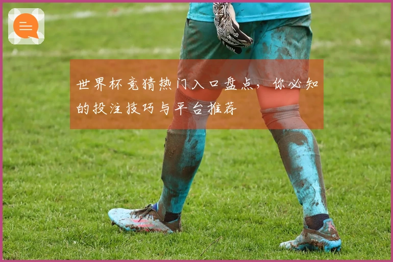世界杯竞猜热门入口盘点，你必知的投注技巧与平台推荐